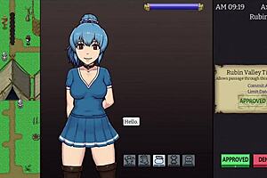 A mature milf works as border guard after war, in anime hentai with big tits and ass