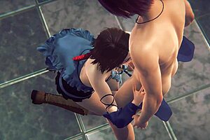 I suck Yuna in Final Fantasy hentai