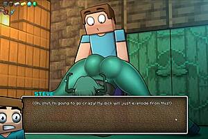 i'm the warden in hornycraft, craving steve's big cock fucking me