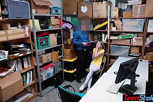 crying small-titted russian teen thief gets punished with hard fucking.