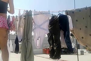 Tranny Neighbor in Pigtails and Miniskirt Triggers Hard Reactions