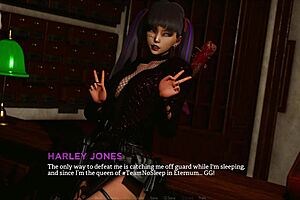 Eternum 176 curvy babe rocks sexy 3D outfit with huge tits.