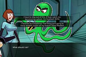 having fun bathing in the shower with amity park parody vibes