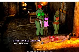 in this 3d game, never let your guard down on breeding island, part 22, with naked monsters.