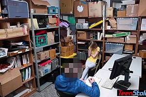 crying small-titted russian teen thief gets punished with hard fucking.