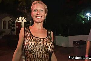 Naked sexy amateurs having fun on the street