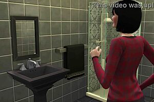 Japanese stepmom catches stepson