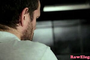 euro babe gets anally creamed in restaurant kitchen