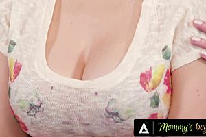 hot milf sarah vandella and teacher silvia saige team up to fuck and suck the stepson, making him feel so productive with their intense actions.