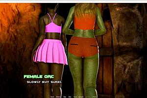 in this 3d game, never let your guard down on breeding island, part 22, with naked monsters.