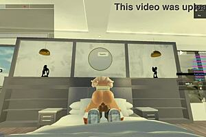 Blonde bitch rides monster cock in doggystyle blowjob