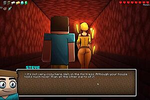 i'm the warden in hornycraft, craving steve's big cock fucking me