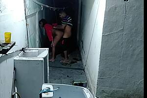 Neighbor catches me naked sweeping and forces me to suck his cock.