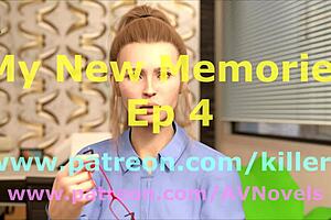 In this episode of my new memories, the blonde character explores the cartoon world