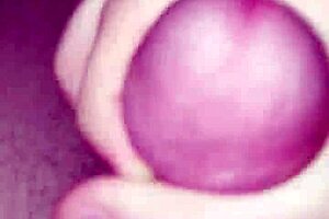 Young twink stroking hard for a messy cumshot