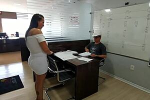 Milf Gets Anal Assfucking And Creampie In Engineering Office Sex Scene With Hardcore Action