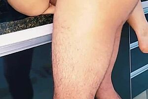 Blonde Milf Wife Gets Oral Fun And Creampie In Kitchen