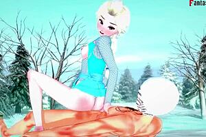 elsa gets pounded hard in frozen fantasy sex scene
