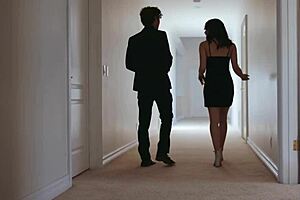 Latina Couple Fucks In Owner's Bed During House Hunt, Riding Sideways