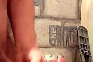 Young guy strokes huge cock! 💦