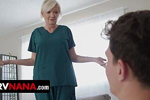 Retired step-nana explores sensual massage therapy