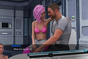 she bends over for doggystyle in the game