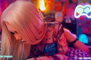 Little cosplayer fingers herself on webcam