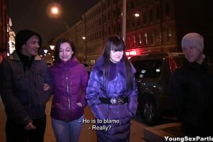 Young Sex Parties - Teen 18+s Liona Bee Angie Moon Gang-Bang Fucking