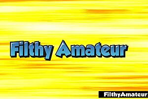 The husband watches as a young guy fucks his squirting wife in the ass