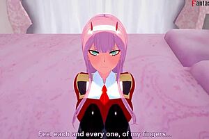 Zero Two Experiences Intense POV Sex In Darling In The Franxx Fantasy