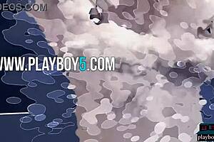 Ukrainian yana west and gloria sol show hot tits for playboy