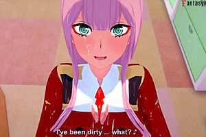 Zero Two Experiences Intense POV Sex In Darling In The Franxx Fantasy