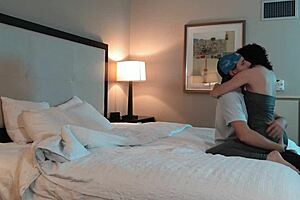 Young Couple Shares Romantic Kissing Session With Tattoos