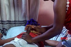 EBONY LESBIAN STRAP ON - FUCK ME LIKE A SLUT!