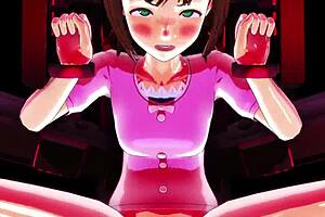 Haruka's bouncy adventure in episode 13 of Hosomi no Ken.