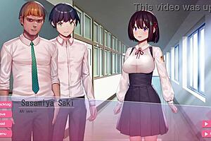 Schoolgirl Blowjob in Hentai Game 😍