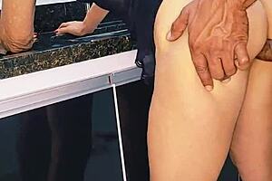 Blonde Milf Wife Gets Oral Fun And Creampie In Kitchen