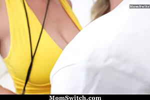 Milfs train stepsons in boot camp orgy