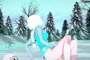 elsa gets pounded hard in frozen fantasy sex scene