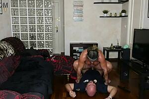 I fuck the policeman who came to arrest me in a quickie with big clit and assplay!