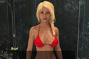 Stranded in space 33: first kiss with redhead haylee in 3d anime dating sim