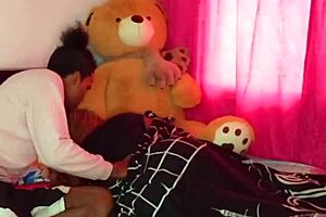 Stepsister's morning horniness ignites deepthroat and rough creampie sessions