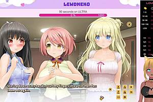 why does vtuber lewdneko play love cubed with big tits exposed