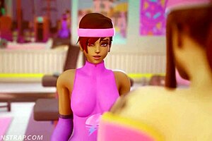 Entrenamiento Lesbico Intense Hentai Action