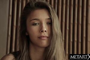 Mila Azul's big beautiful tits jiggle in close-up as she masturbates her clit, stretches her pussy, and orgasms