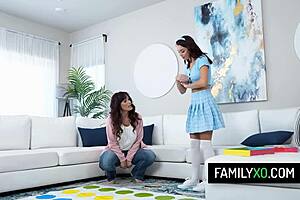 stepson catches syren de mer and lila love fucking, joins