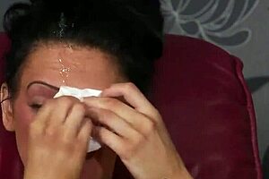 omg, i’m like, totally shook seeing this wacky stunner gulp all that cumshot on her face… insane pov!