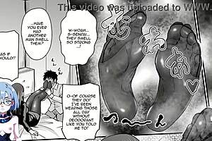 female in heat in this anime game