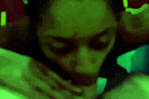 the guy was at the motel pool when he got a blowjob from the sexy black prostitute