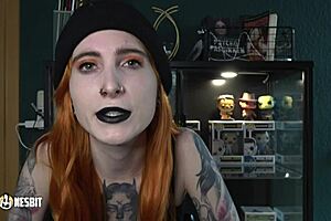 Reverse gangbang fantasy unfolds as German beauties Lou Nesbit and Lia Louise dominate in dirty talk and domination